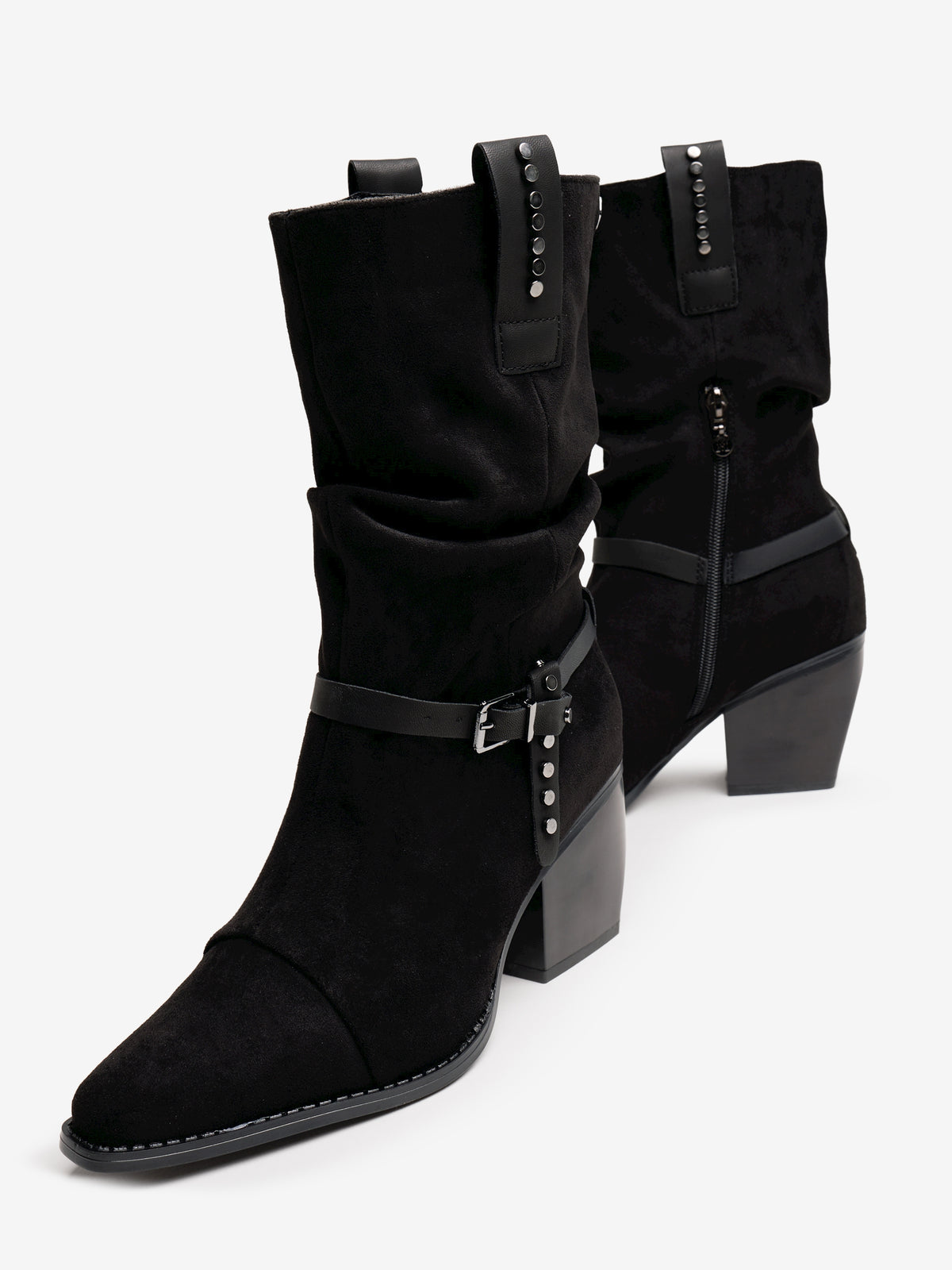 botas de tacón Mujer Botas negro 04