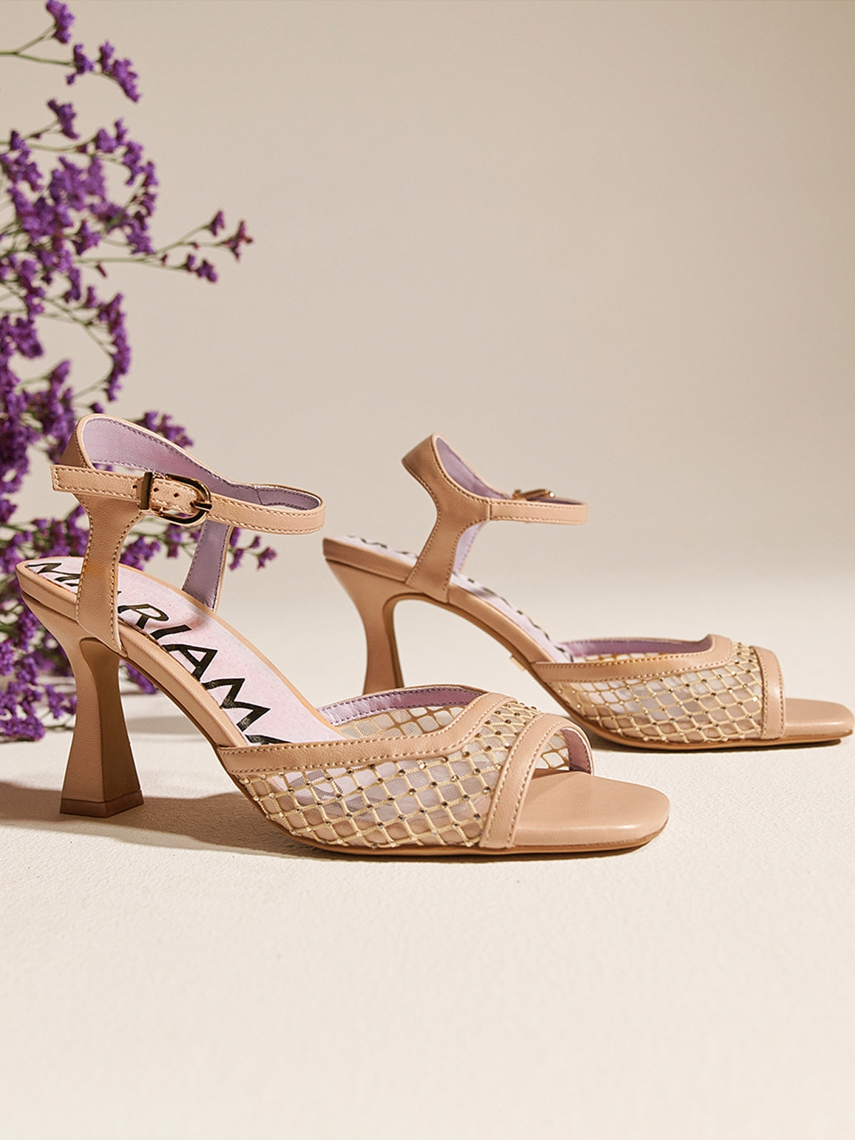 sandalias de tacón Mujer Sandalias de tacón rosa 02