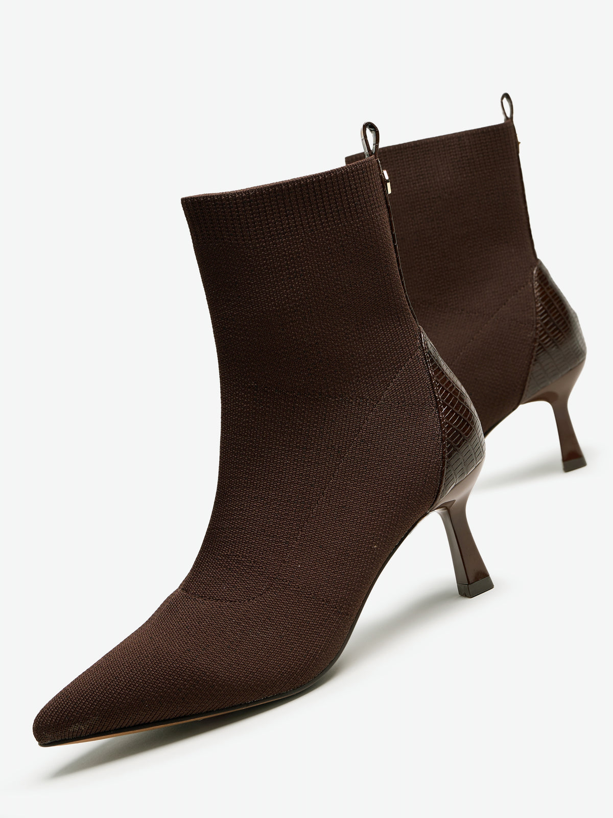 botines de tacón Mujer Botines de tacón marron 04