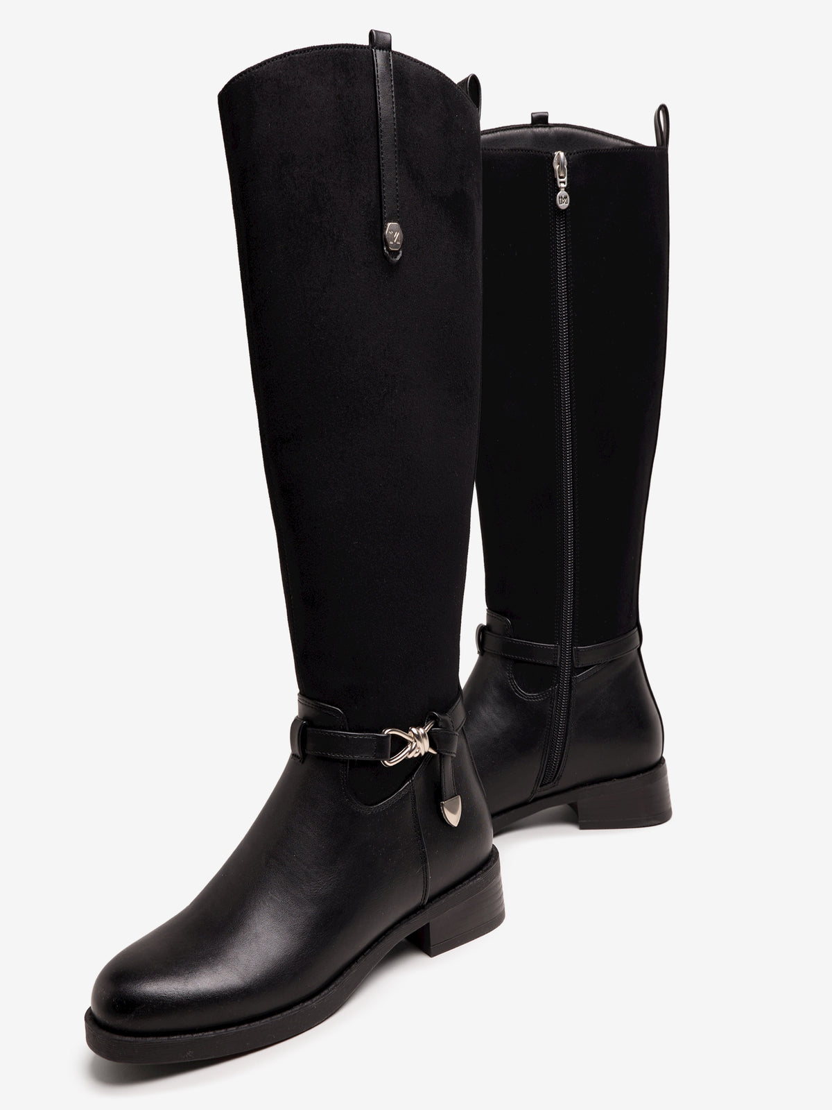 botas planas Mujer Botas negro 04