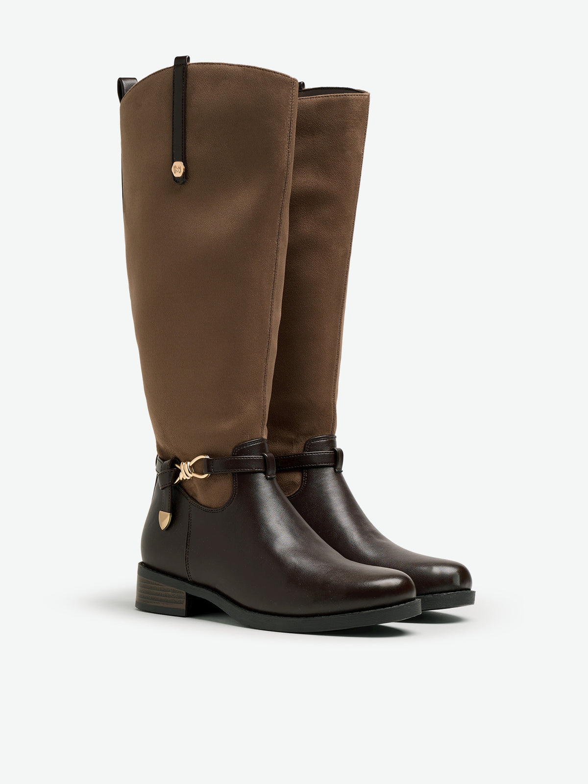 botas planas Mujer Botas marron 05