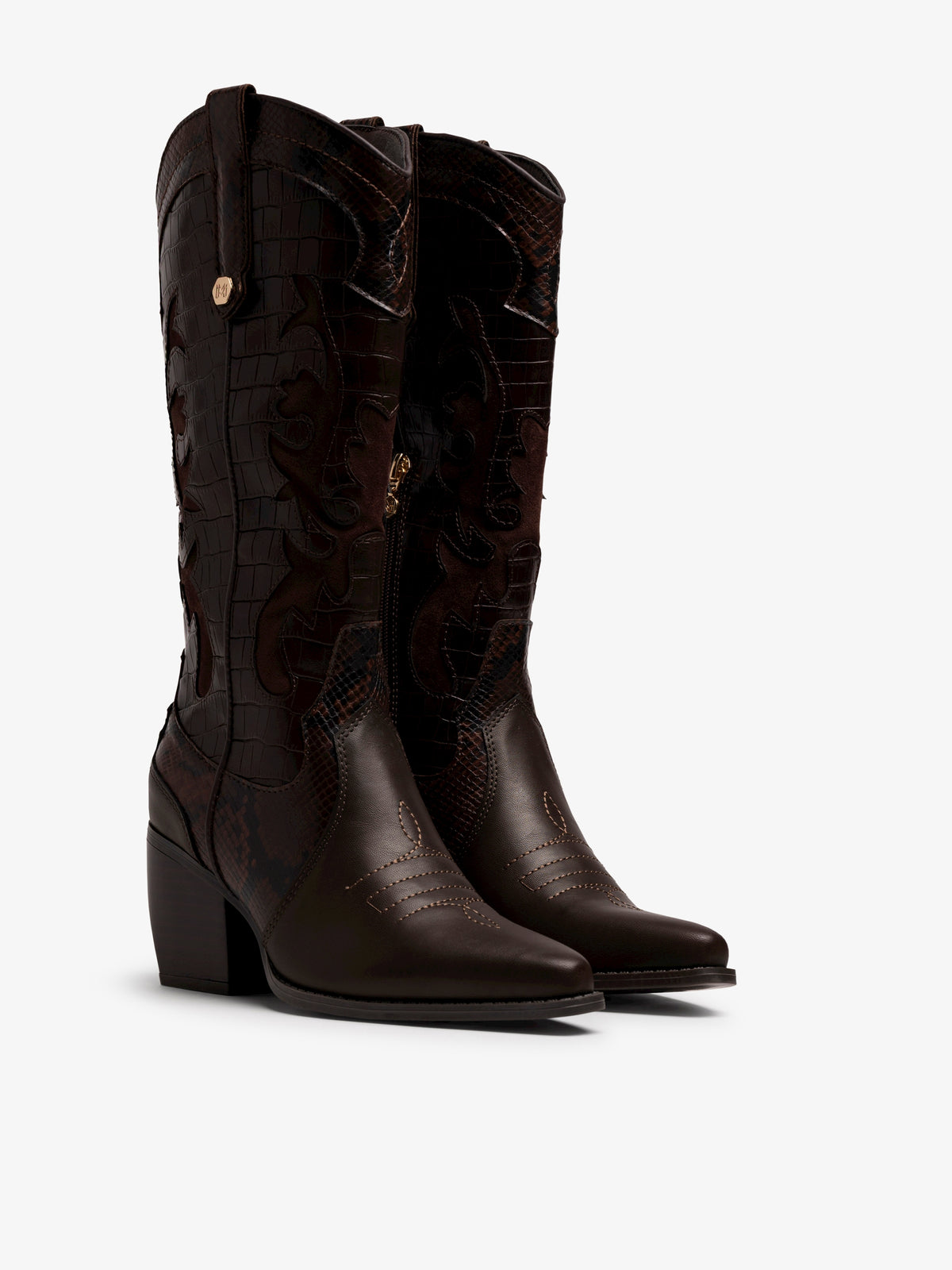 botas de tacón Mujer Botas marron 05
