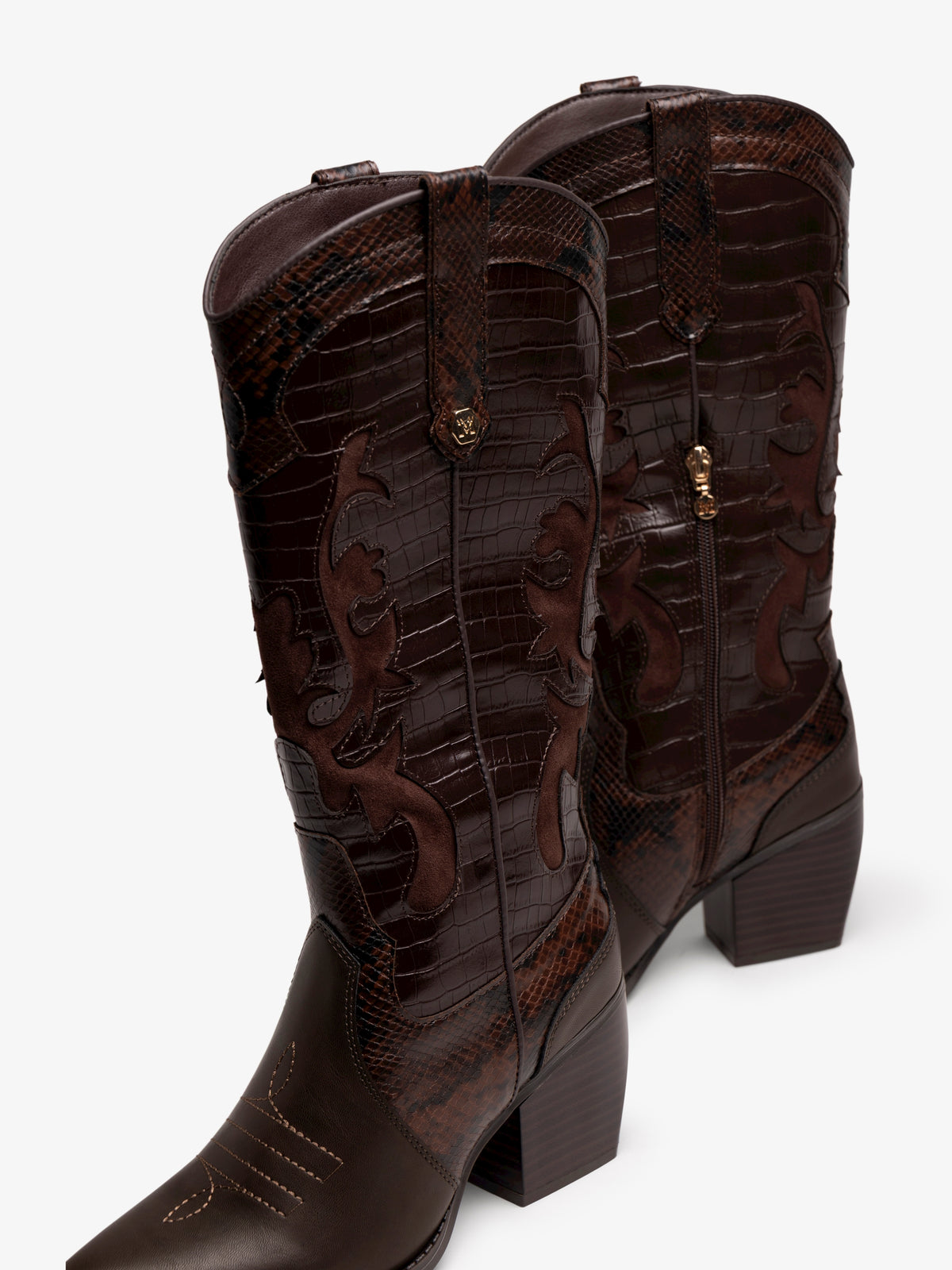 botas de tacón Mujer Botas marron 06