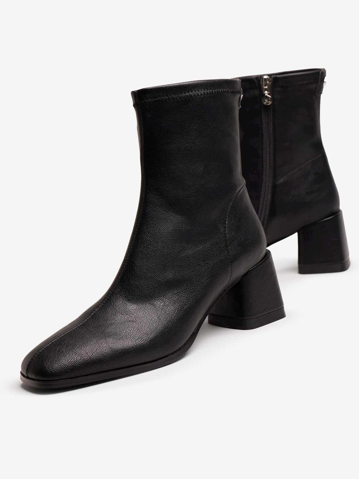 botines de tacón Mujer Botines negro 04