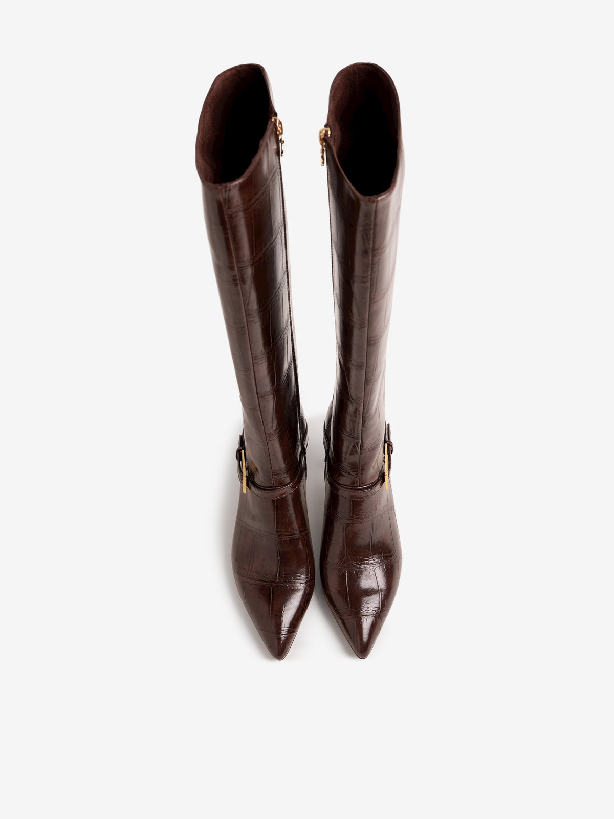 botas de tacón Mujer Botas marron 02