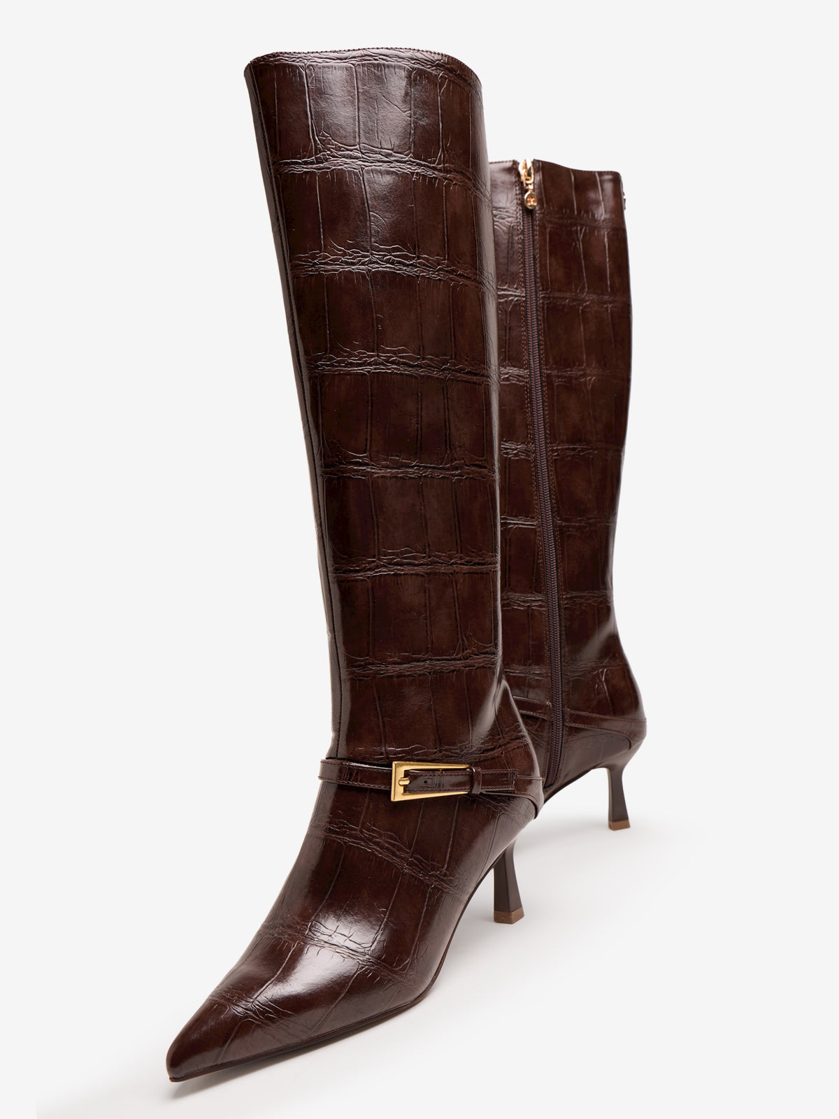 botas de tacón Mujer Botas marron 04