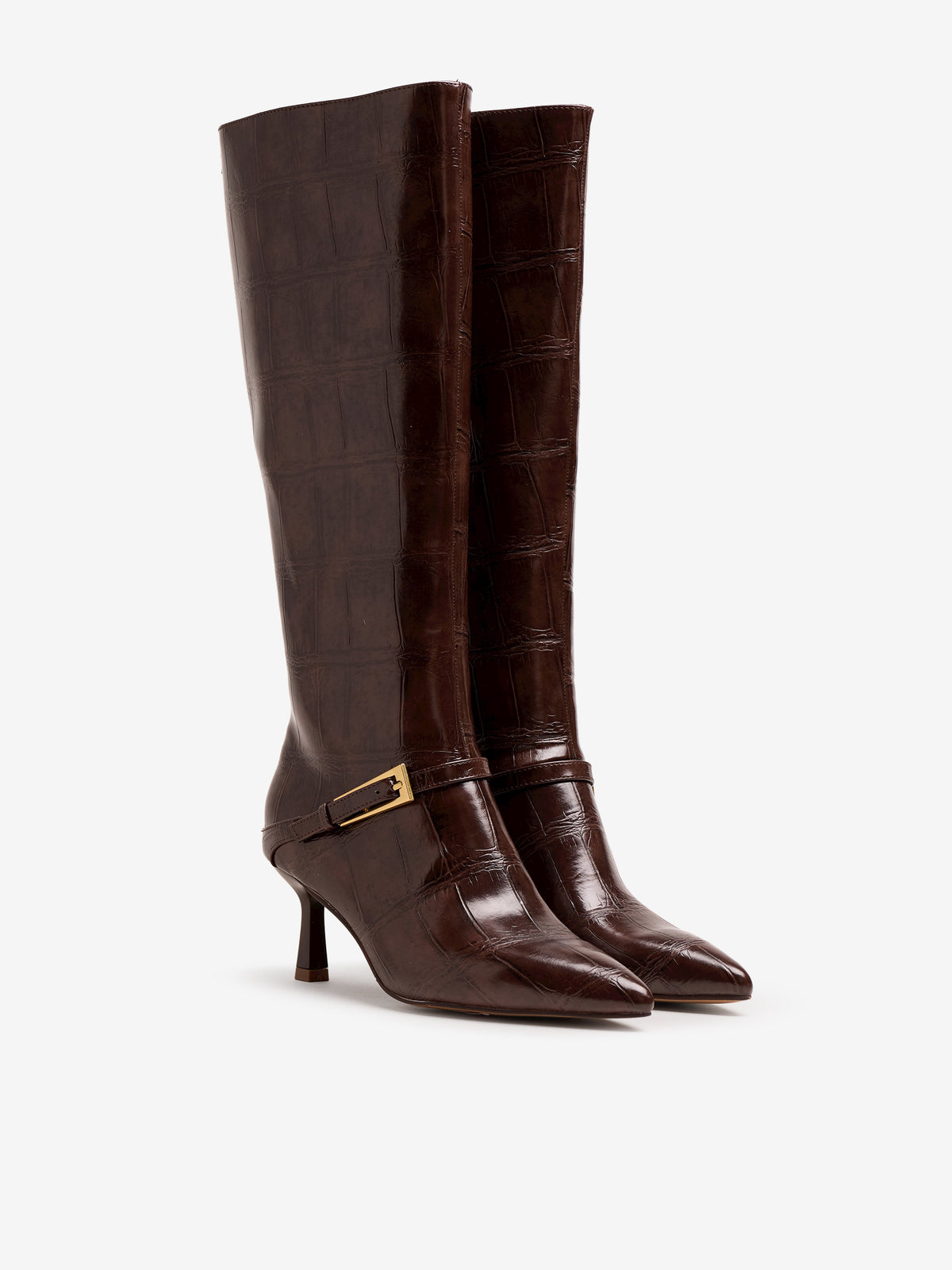 botas de tacón Mujer Botas marron 05