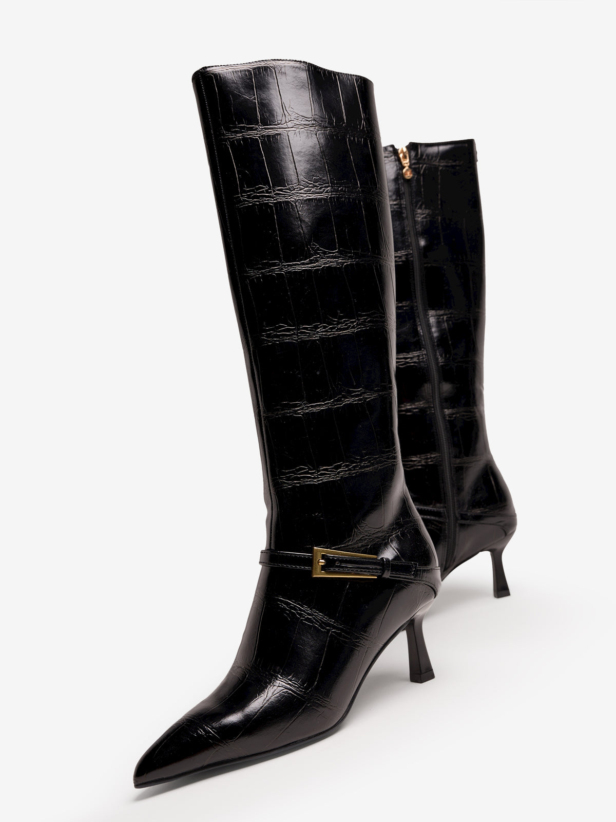 botas de tacón Mujer Botas negro 04