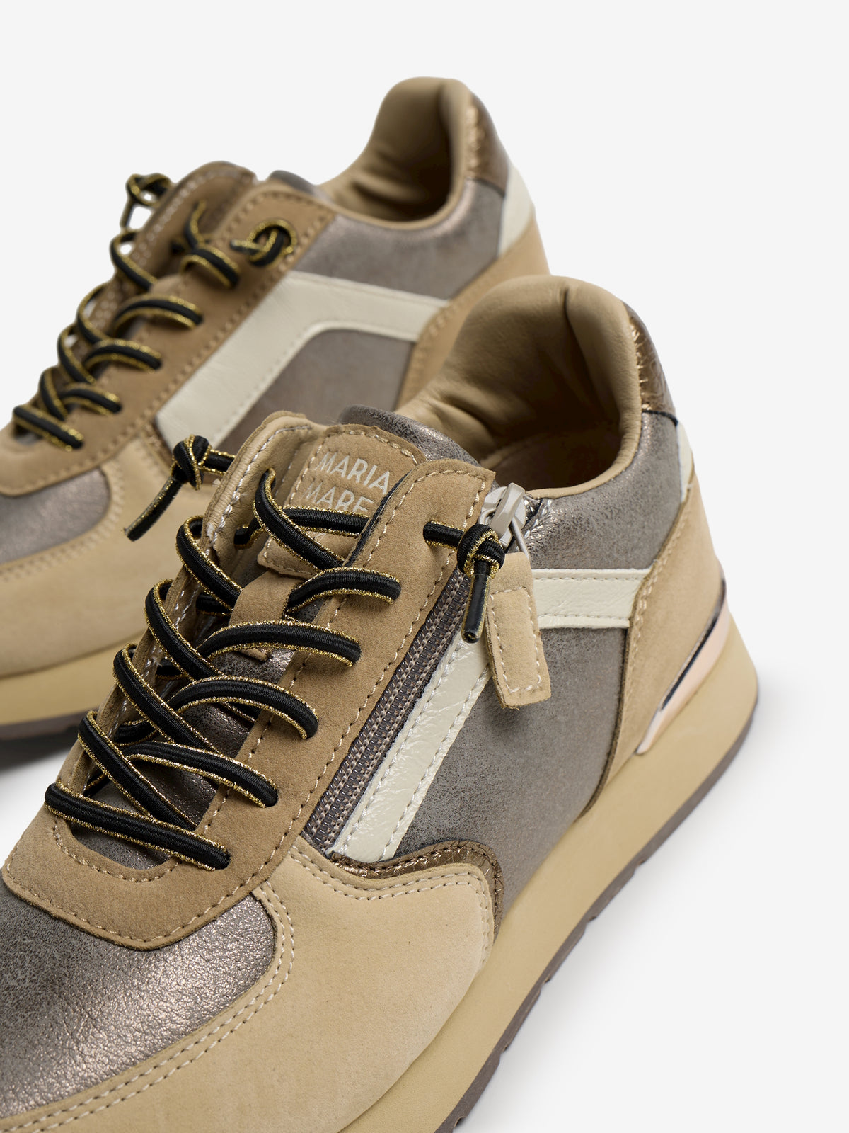 zapatillas Mujer Deportivas de mujer beige 04