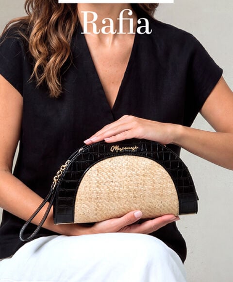 Bolsos de rafia Mariamare para mujer