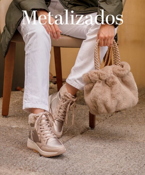 Sapatos metalizados Mariamare