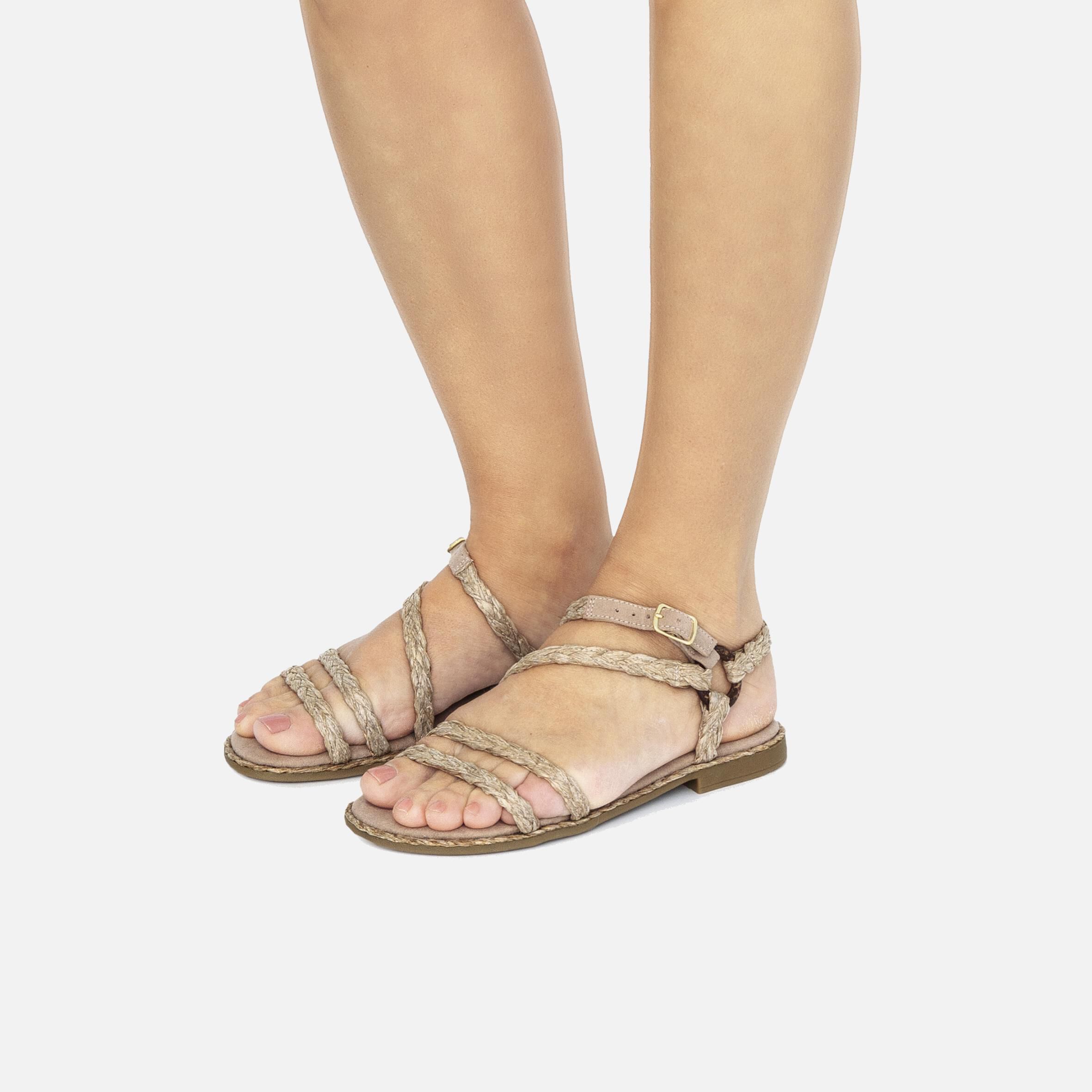 Sandalias Planas de Chica - Blancas, Negras | Mariamare
